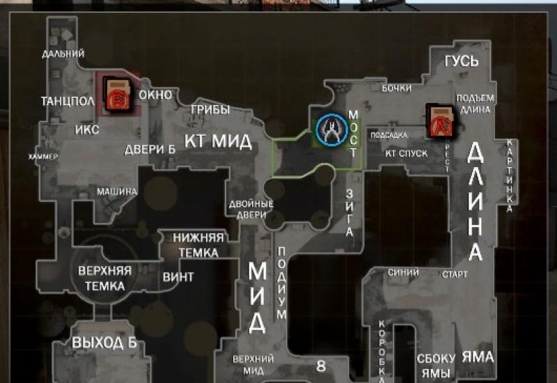 Los mapas rusos de CS:GO están en el minimapa